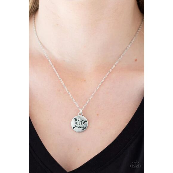 Find Joy in the Journey Silver Necklace - Picture 1 of 3